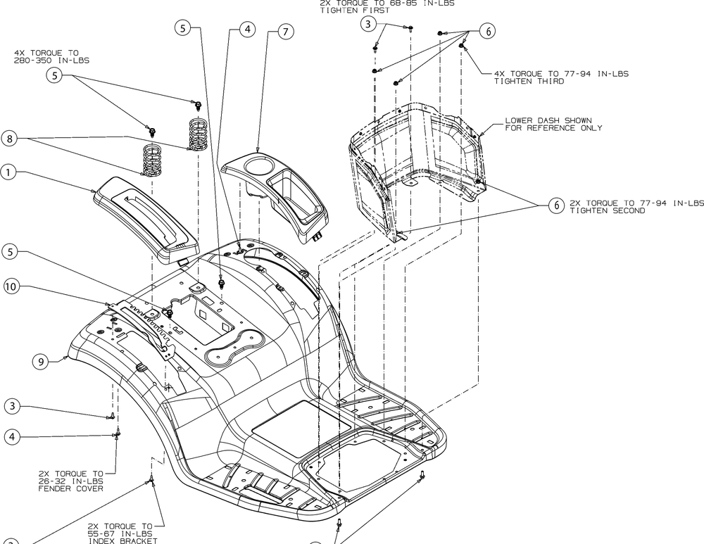 Fender Diagram and Parts List for XT2-LX46KH (13YQA1CT010)(2016) Cub Cadet Lawn Tractor